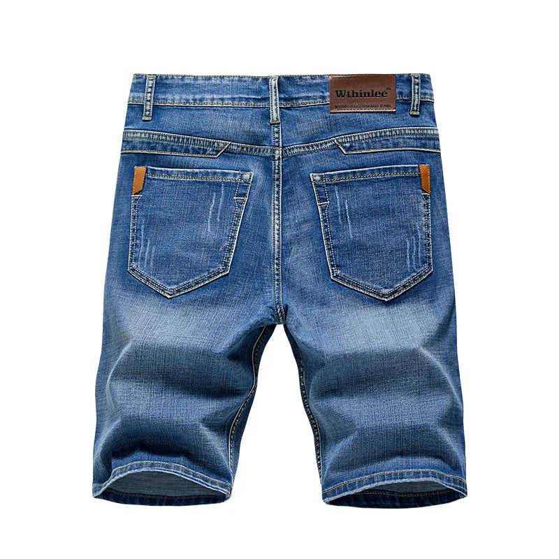 Men's Denim Shorts | Regular Fit | Knee-Length | Casual