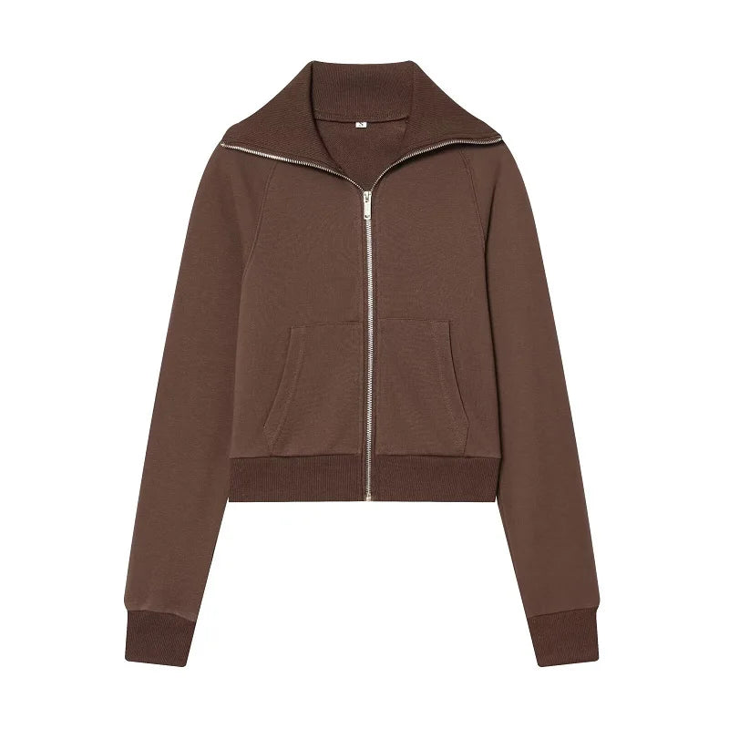 Women's Zip-Up Hoodie and Pants Two-Piece Set | Casual Style