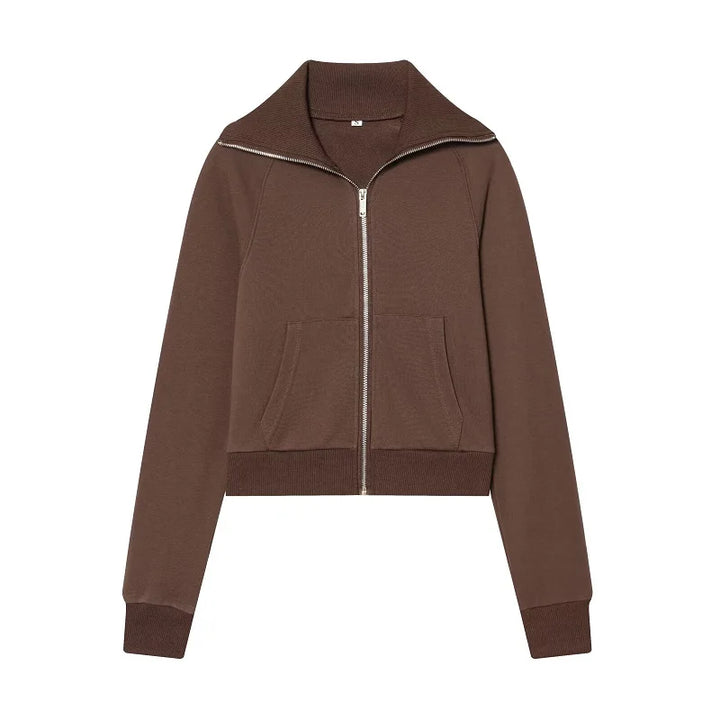 Women's Zip-Up Hoodie and Pants Two-Piece Set | Casual Style