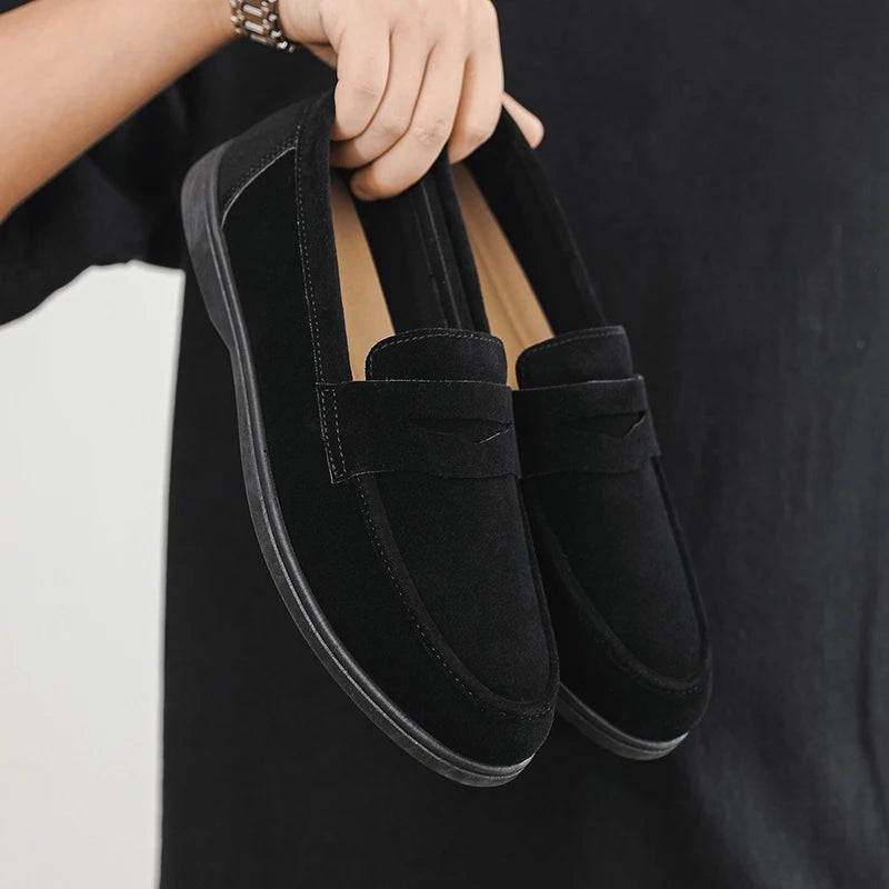 Men's Penny Loafers with Stitching | Classic Cut