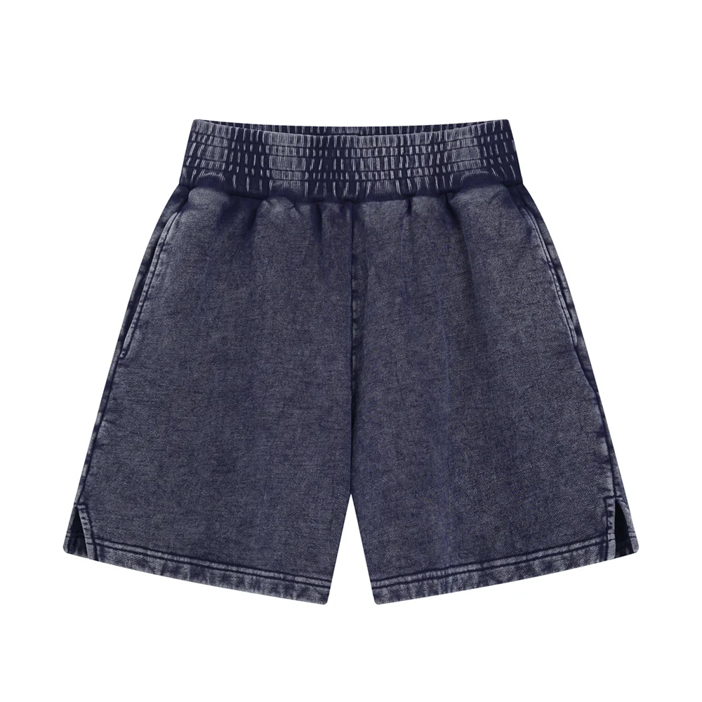 Men's Washed Sweat Shorts with Drawstring Waist | Oversize Fit