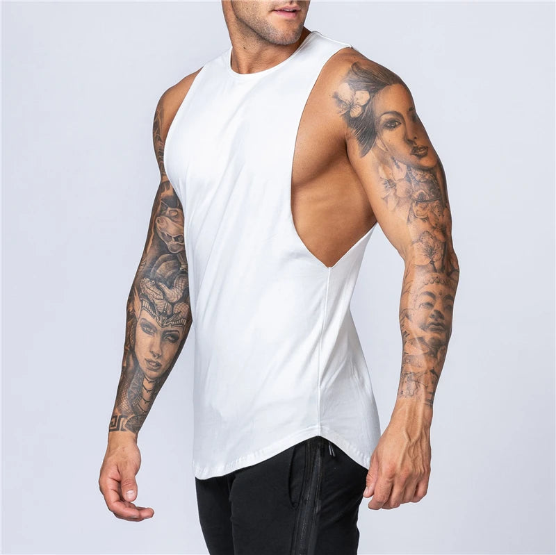 Men's Tank Top | Regular Fit | Deep Cut Sleeveless | Sporty Casual