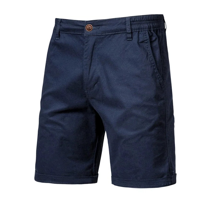 Men's Casual Shorts with Rolled Hem | Slim Fit