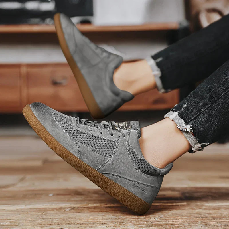 Męskie Sneakersy Sznurowane w Stylu Retro | Styl Uliczny