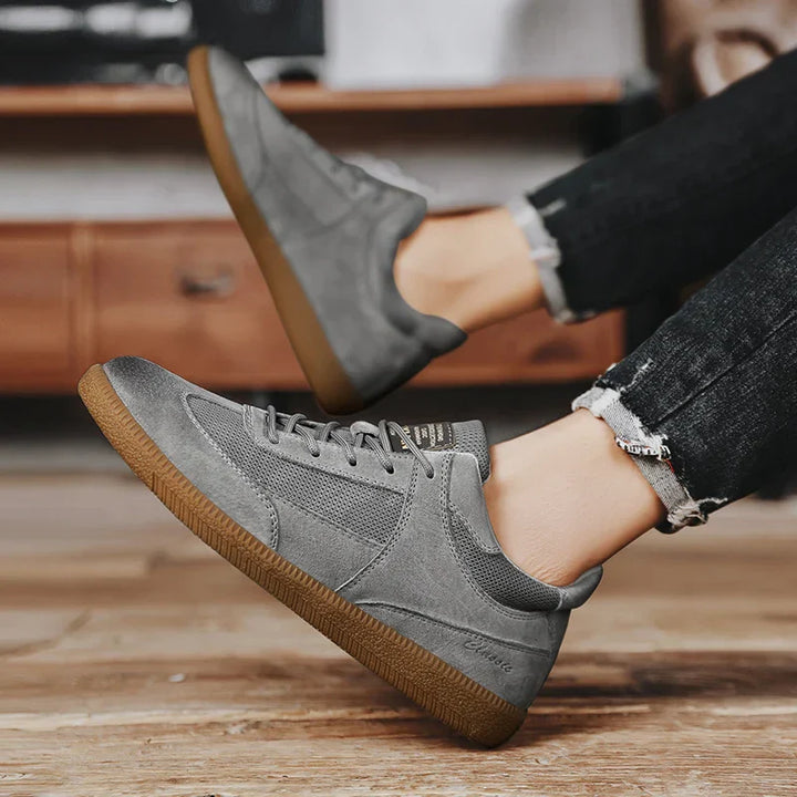 Męskie Sneakersy Sznurowane w Stylu Retro | Styl Uliczny