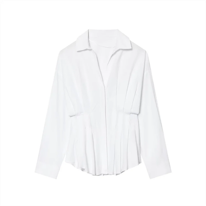 Women's Long Sleeve Blouse Collar Buttons Shirt | Casual