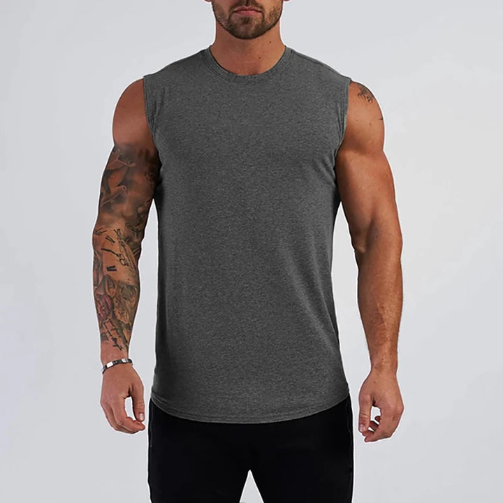 Men's Tank Top | Regular Fit | Sleeveless with Round Neckline | Casual