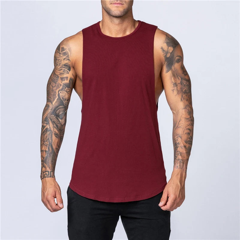 Men's Tank Top | Regular Fit | Deep Cut Sleeveless | Sporty Casual