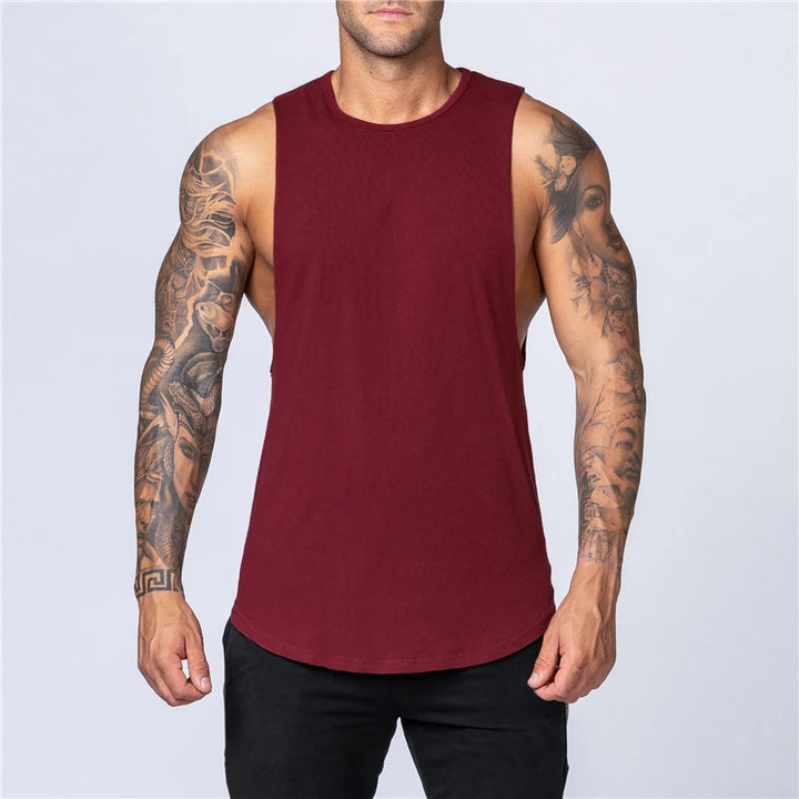 Men's Tank Top | Regular Fit | Deep Cut Sleeveless | Sporty Casual
