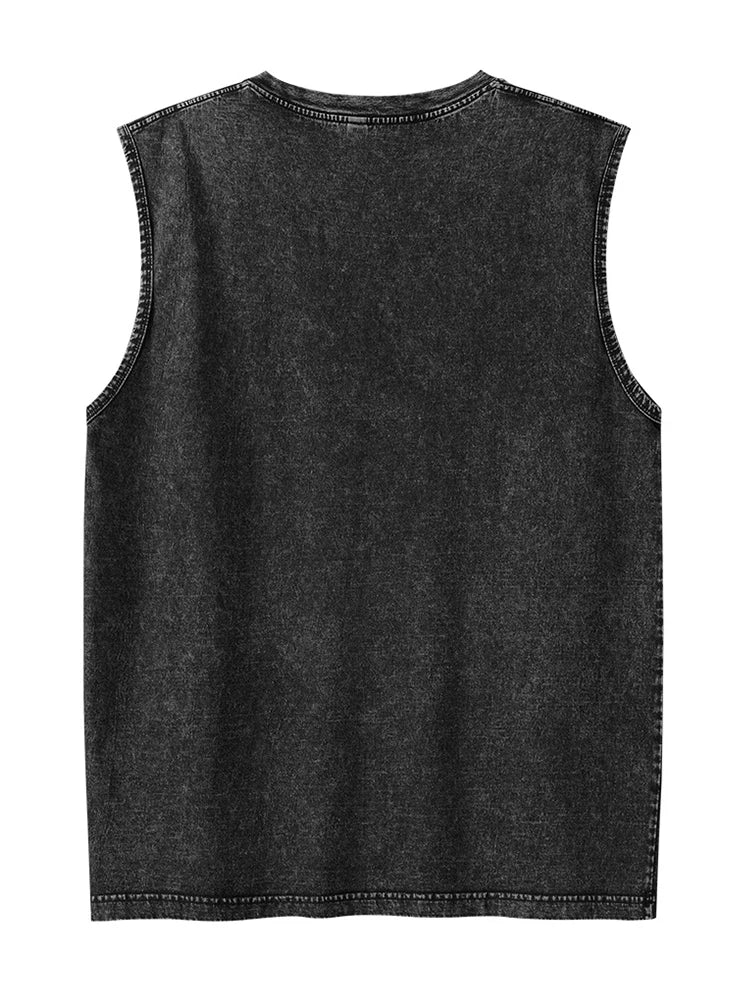 Men's Tank Top | Regular Fit | Sleeveless with Round Neckline | Casual