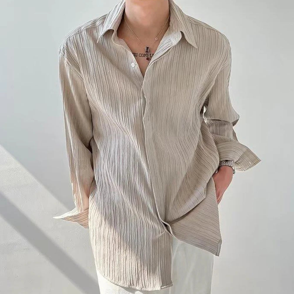 Men's Shirt | Loose Fit | Full Button Closure | Casual Minimalist
