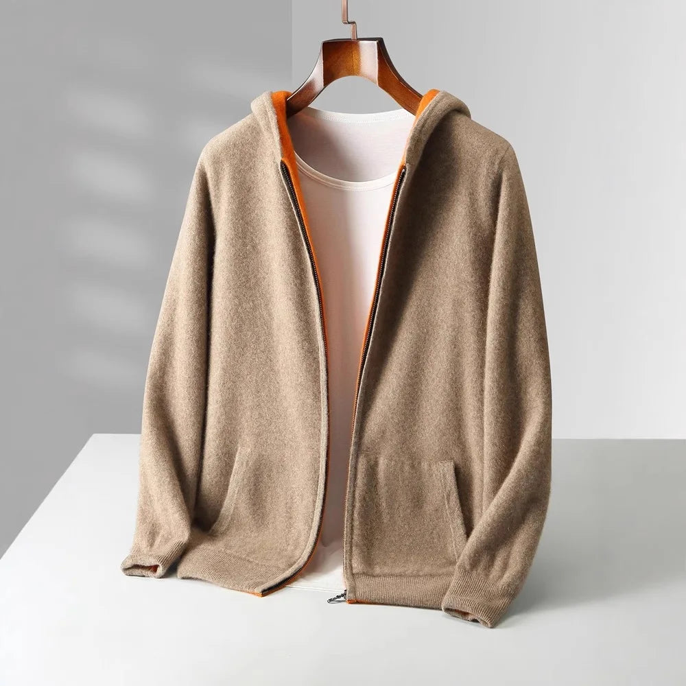 Men's Long Sleeve Zip-Up Hoodie | Casual Style
