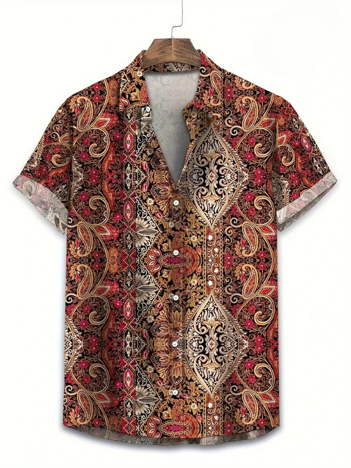 Kajetan | Men's Hawaiian Patterned Shirt