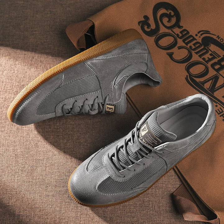 Męskie Sneakersy Sznurowane w Stylu Retro | Styl Uliczny