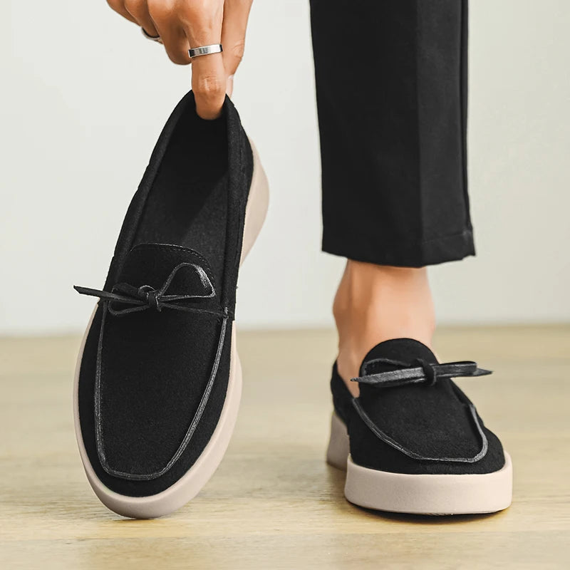 Men's Slip-On Casual Shoes with Laces | Modern Cut