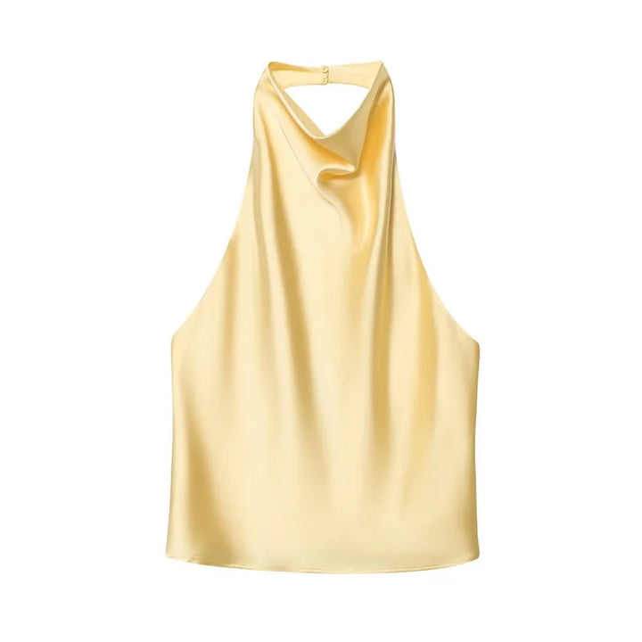 Women's Draped Halter Top Sleeveless | Summer Style
