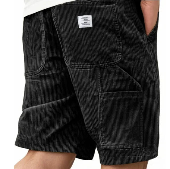 Kacper | Men's Short Corduroy Cargo Shorts