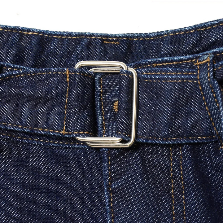 Women's High Waist Belt Wide Leg Pants | Straight Cut
