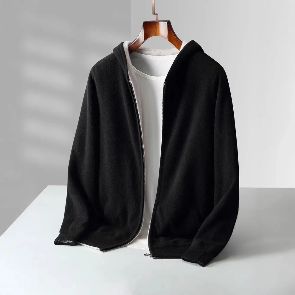 Men's Long Sleeve Zip-Up Hoodie | Casual Style