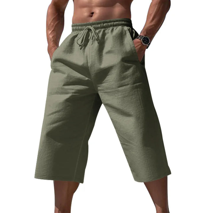 Men's Knee-Length Shorts with Drawstring | Casual Summer Shorts
