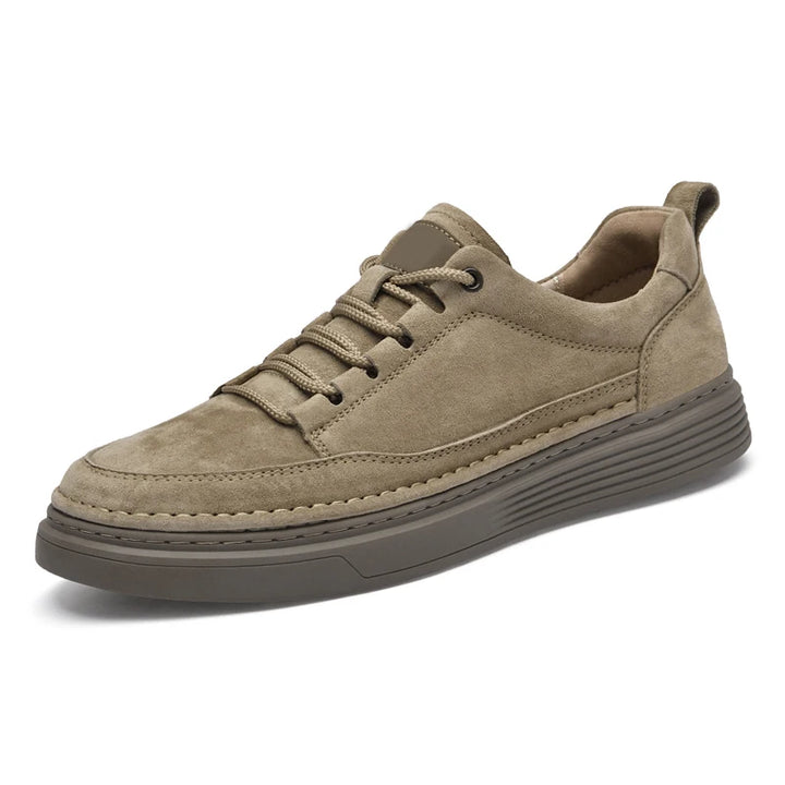 Męskie Casualowe Sneakersy Sznurowane z Przeszyciami | Miejski Krój