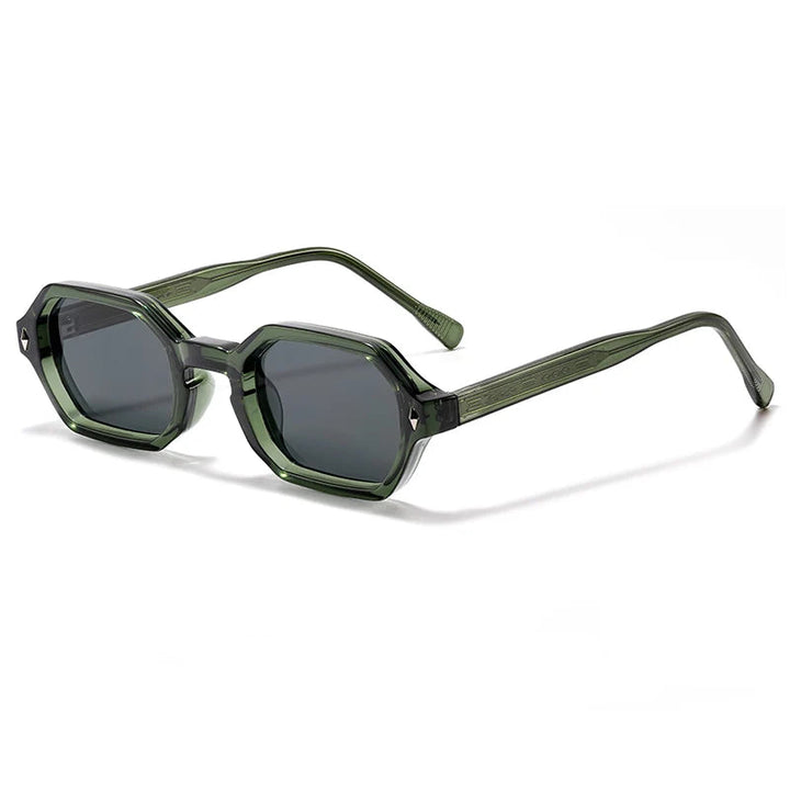 Paweł | Retro Sunglasses with a Small Polygonal Frame