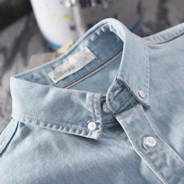 Męska Luźna Koszula Overshirt z Kieszenią na Piersi | Minimalistyczny