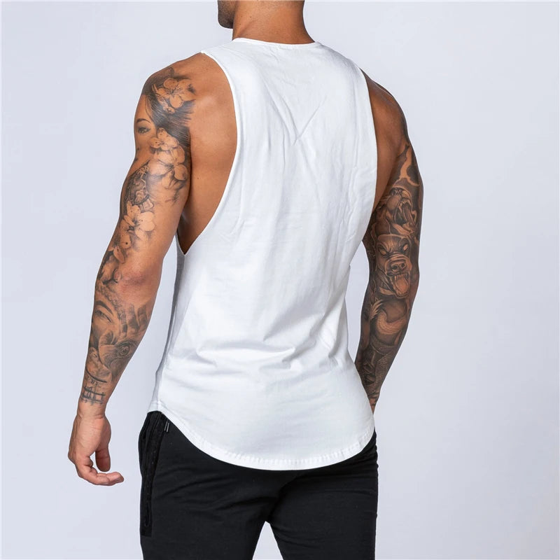 Men's Tank Top | Regular Fit | Deep Cut Sleeveless | Sporty Casual