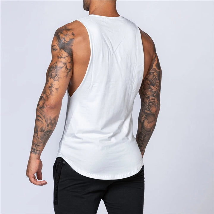 Men's Tank Top | Regular Fit | Deep Cut Sleeveless | Sporty Casual