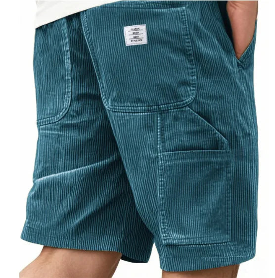 Kacper | Men's Short Corduroy Cargo Shorts