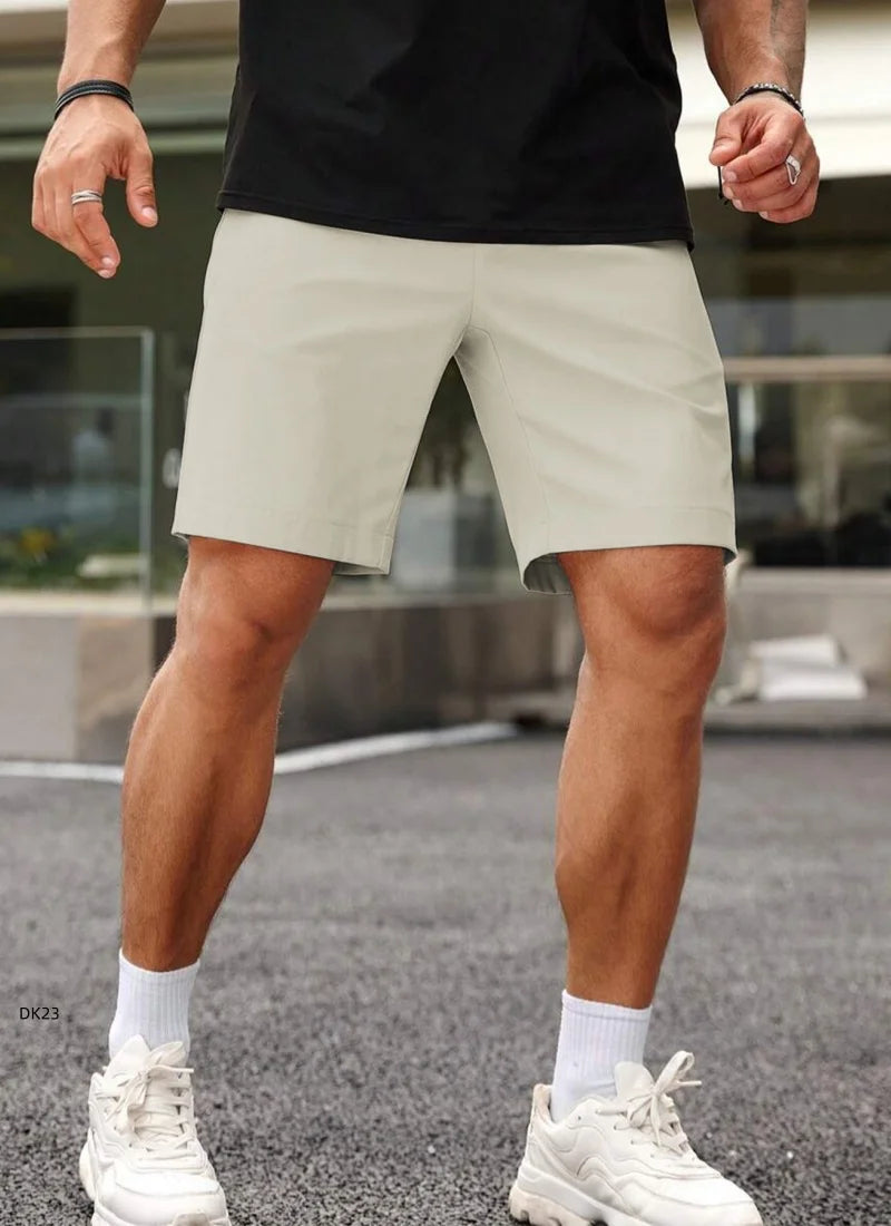 Men's Casual Shorts with Side Stripe | Slim Fit