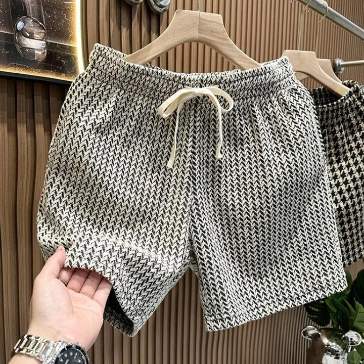Men's Knit Shorts with Drawstring | Loose Fit