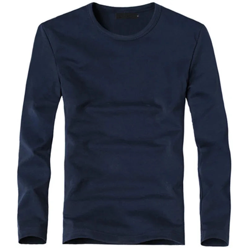 Men's Long Sleeve Shirt | Regular Fit | V-Neck Collar | Casual Basic