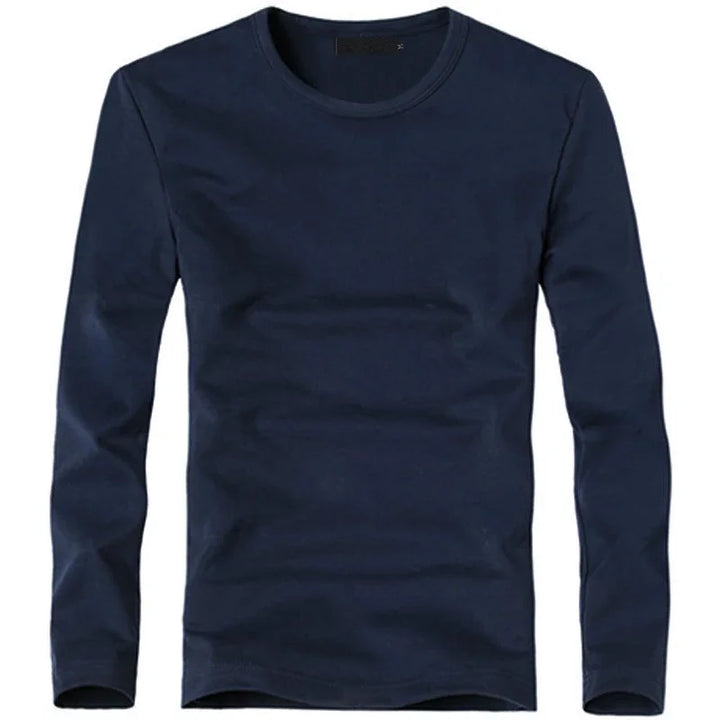 Men's Long Sleeve Shirt | Regular Fit | V-Neck Collar | Casual Basic
