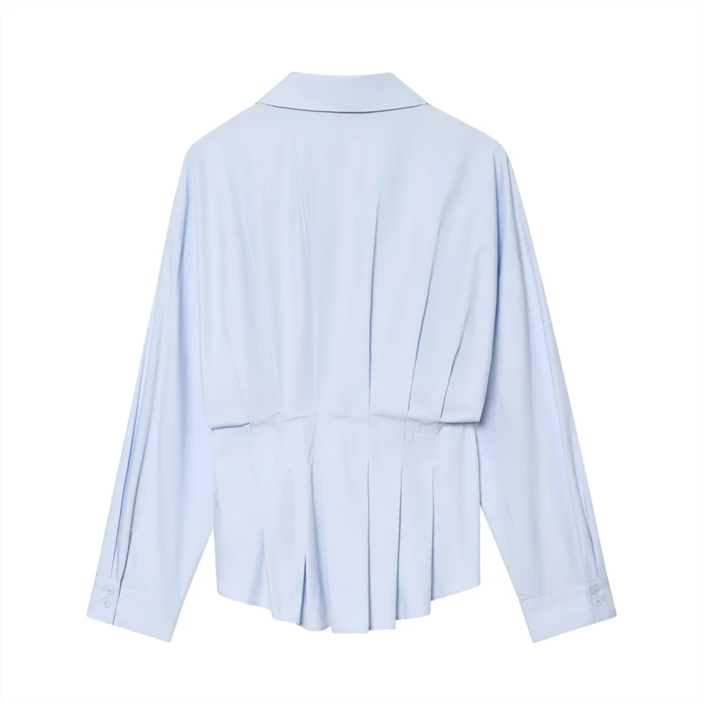 Women's Long Sleeve Blouse Collar Buttons Shirt | Casual