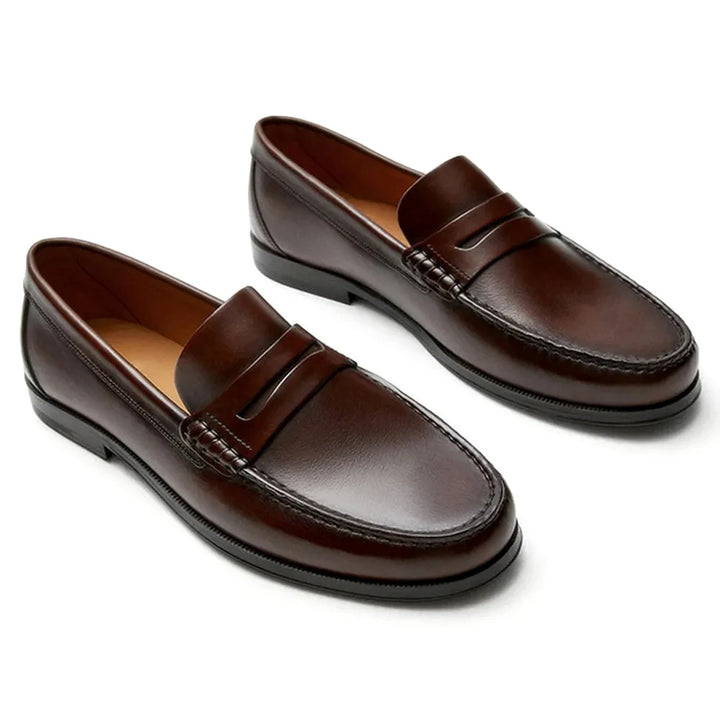 Men's Classic Penny Slip-On Loafers | Formal Cut