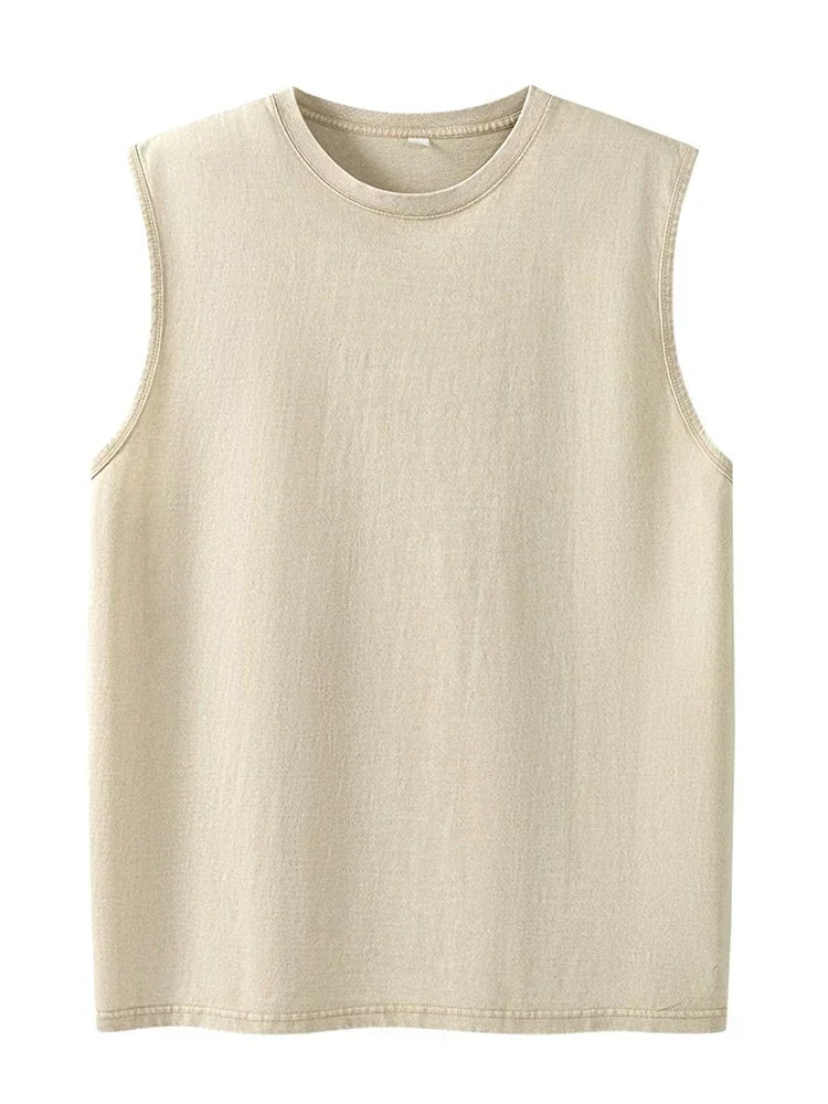 Men's Tank Top | Regular Fit | Sleeveless with Round Neckline | Casual
