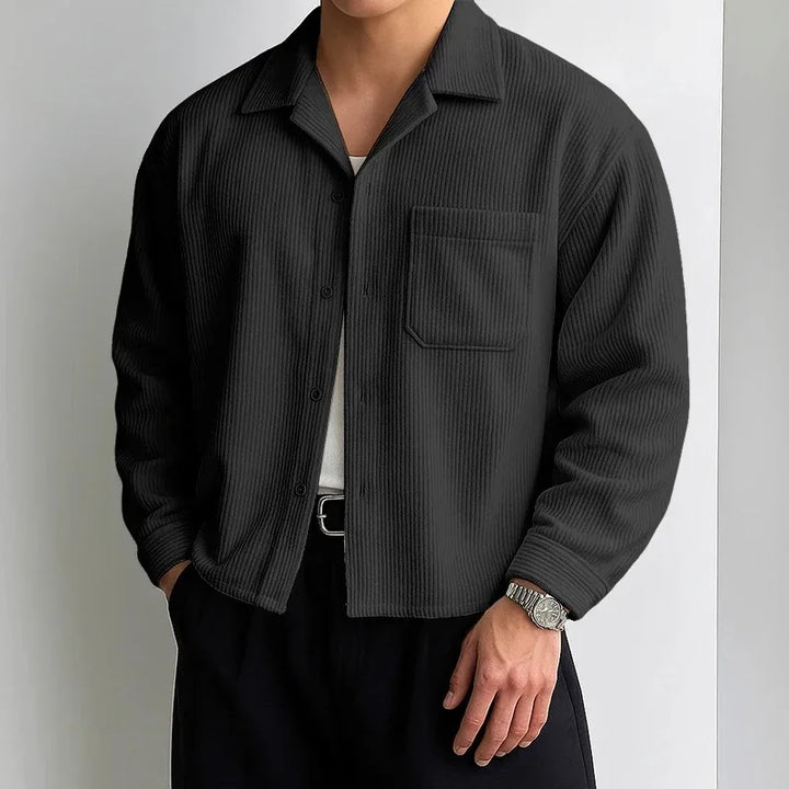 Men's Casual Shirt | Chest Pocket | Long Sleeve | Everyday Smart Casual
