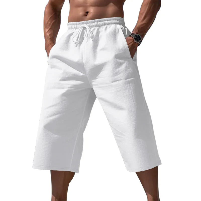 Men's Knee-Length Shorts with Drawstring | Casual Summer Shorts