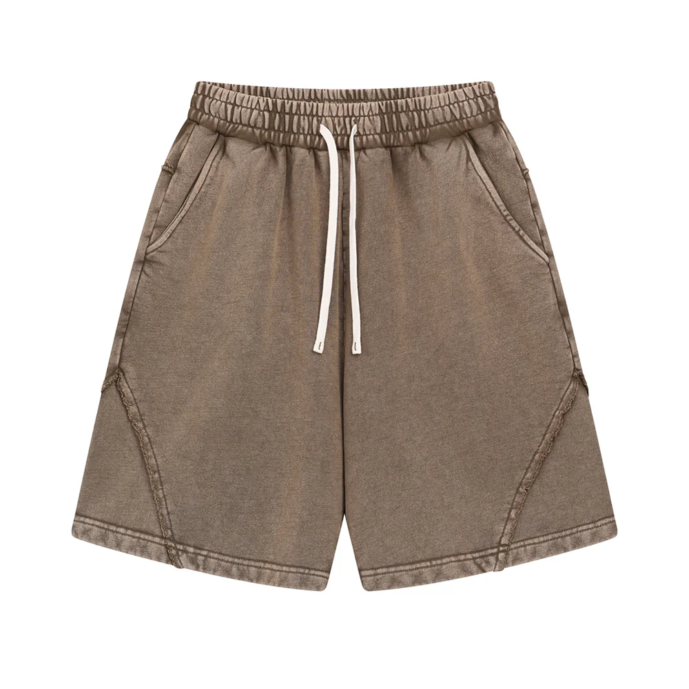 Men's Faded Sweat Shorts with Drawstring | Baggy Fit