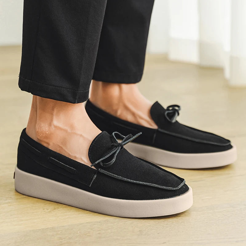 Men's Slip-On Casual Shoes with Laces | Modern Cut