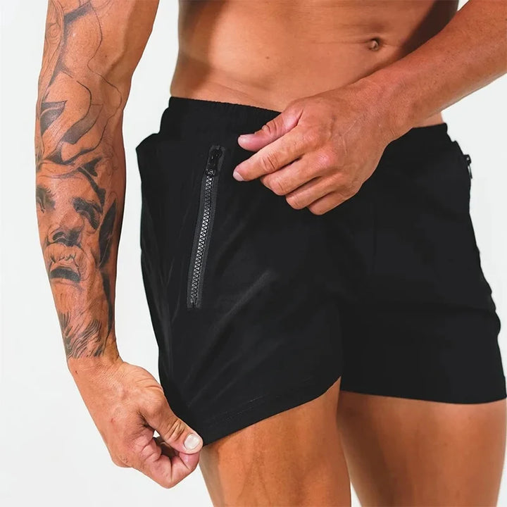 Men's Swim Shorts with Drawstring and Zip Pockets | Sporty Cut