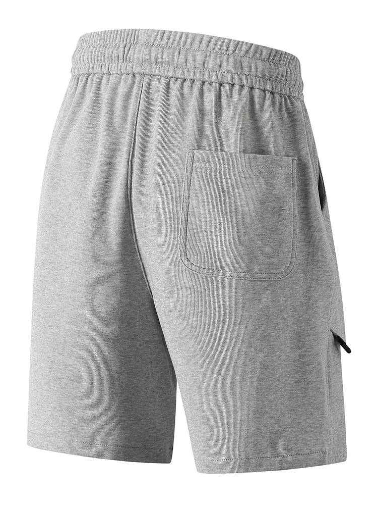 Men's Cargo Sweat Shorts with Drawstring | Relaxed Fit