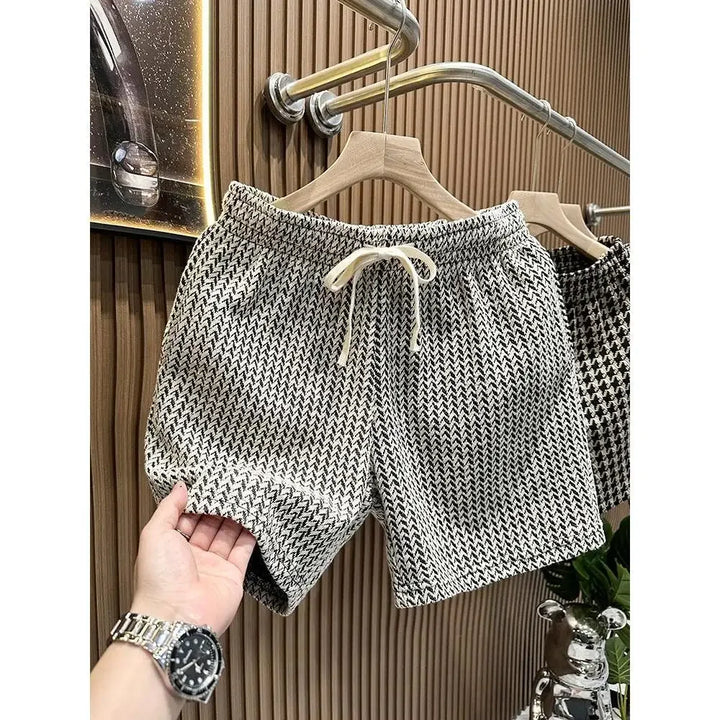 Men's Knit Shorts with Drawstring | Loose Fit
