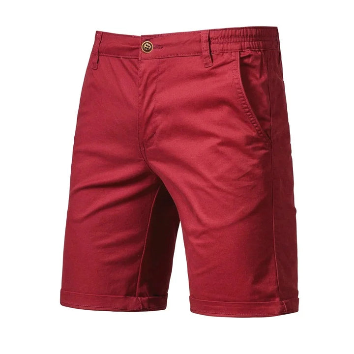 Men's Casual Shorts with Rolled Hem | Slim Fit