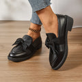 Daria | Damskie loafersy z kokardą na platformie