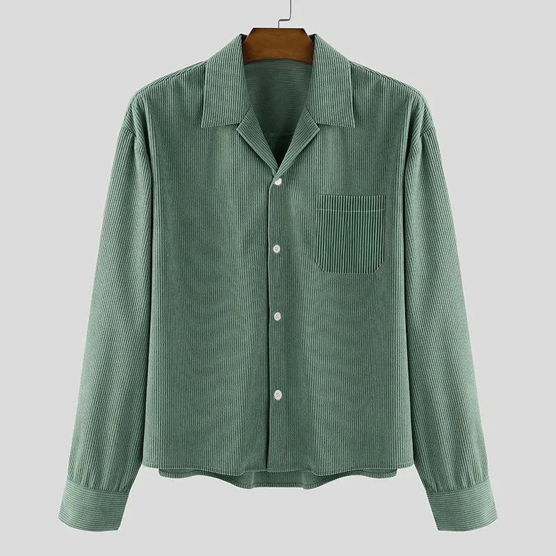 Men's Casual Shirt | Chest Pocket | Long Sleeve | Everyday Smart Casual