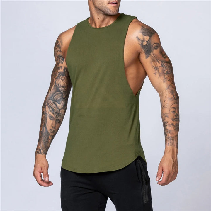 Men's Tank Top | Regular Fit | Deep Cut Sleeveless | Sporty Casual