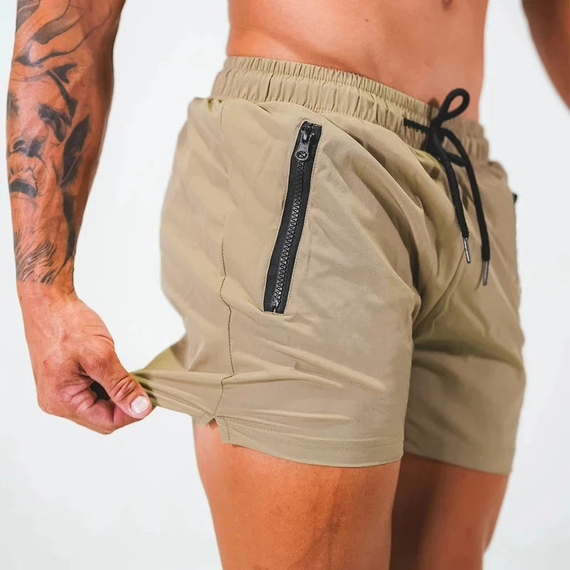 Men's Swim Shorts with Drawstring and Zip Pockets | Sporty Cut