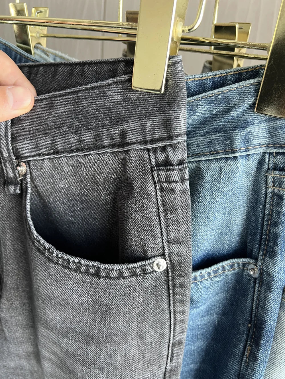 Damskie Wysoki Stan Szeroka Nogawka Spodnie Casual | Prosty Krój